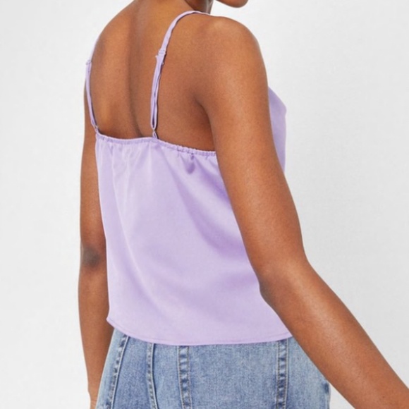 Nasty Gal Cowl Neck Satin Cami - Picture 2 of 9